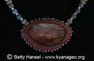 necklace of crazy lace agate